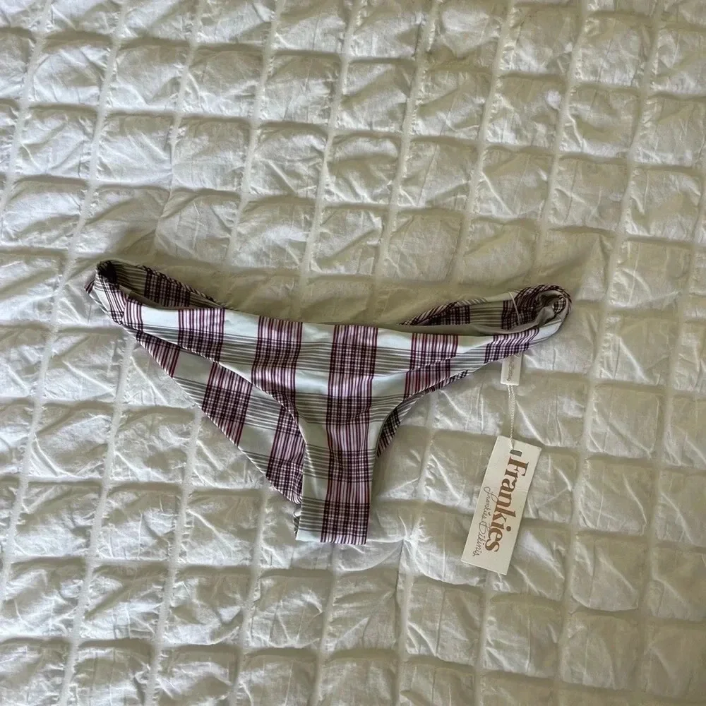 Frankie’s bikinis joy plaid bikini bottom